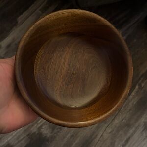 Elegant Brown Wooden Bowl